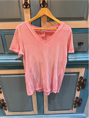 Women's PINK Victoria's Secret Pink V-Neck Pajama Top L